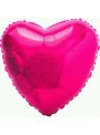 Balões Metalizados Coração Rosa - 10 Unidades