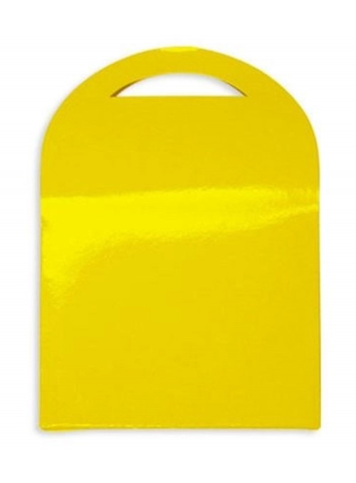Lembrancinha Caixa Surpresa Amarela 10cm x 4,5cm x 11,5cm Ultrafest 8 Unidades