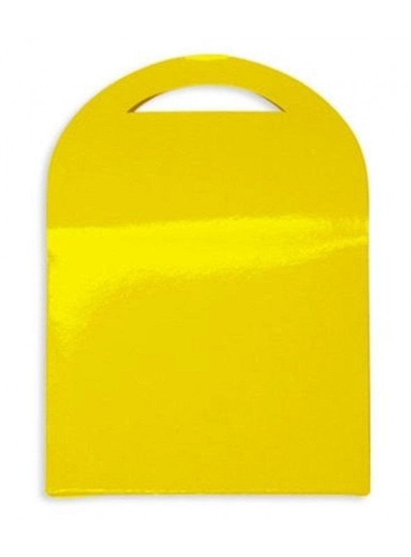 Lembrancinha Caixa Surpresa Amarela 10cm x 4,5cm x 11,5cm Ultrafest 8 Unidades