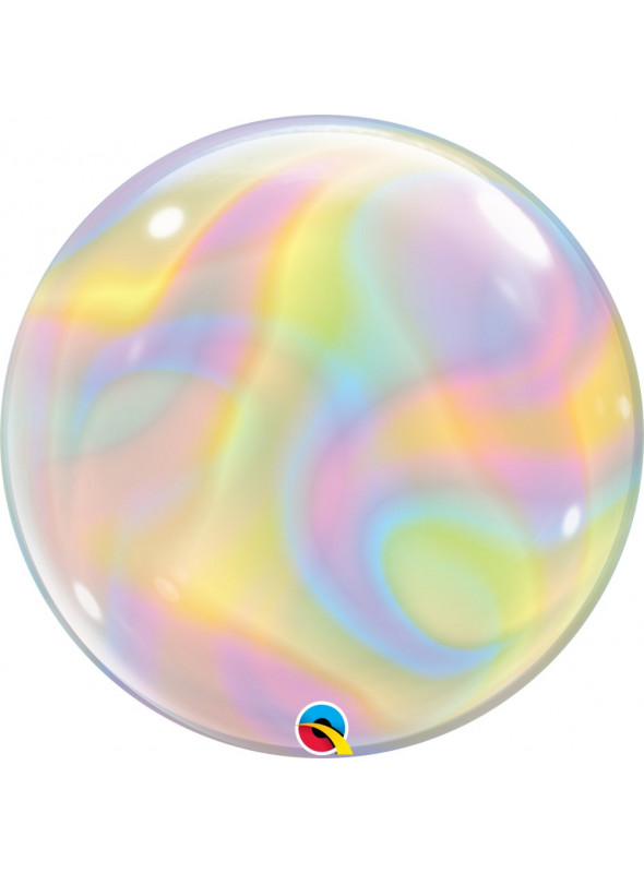 Balão Bubble Festa Tie Dye Pastel Colorido 22 Polegadas 56cm Qualatex