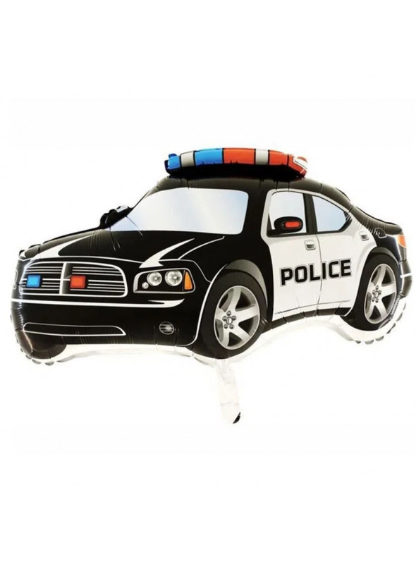 Balão Metalizado 29''/73cm Carro De Polícia - Pitter Pan Festas