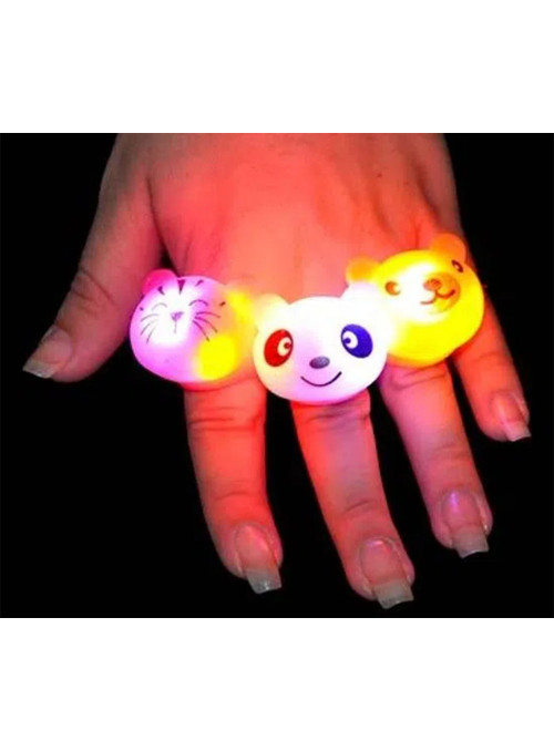 Adereço Anel Pisca Luminoso Bichinhos Sortidos Bazar 1 Unidade