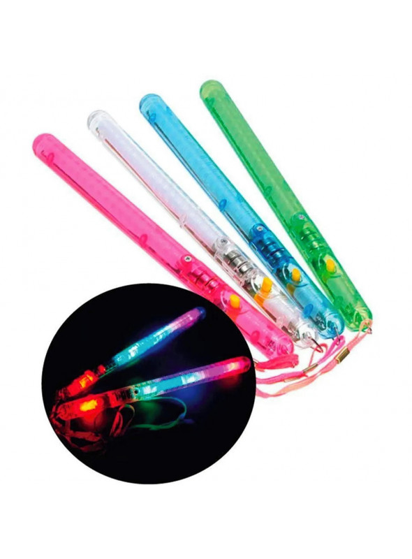 Adereço Bastão de Led Pisca Colorido 20cm Bazar 1 Unidade