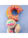 Balão Metalizado Happy Birthday Donuts