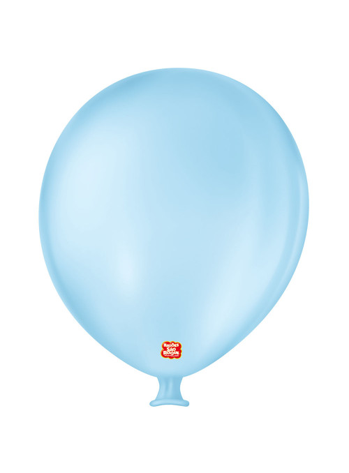 Balão de Látex Bexigão Gigante Azul Baby 25 Polegadas 64cm São Roque