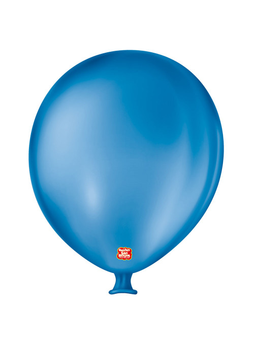 Balão de Látex Bexigão Gigante Azul Cobalto 25 Polegadas 64cm São Roque