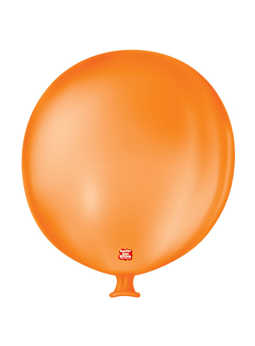 Balão de Látex Bexigão Super Gigante Laranja Mandarim 35 Polegadas 89cm São Roque