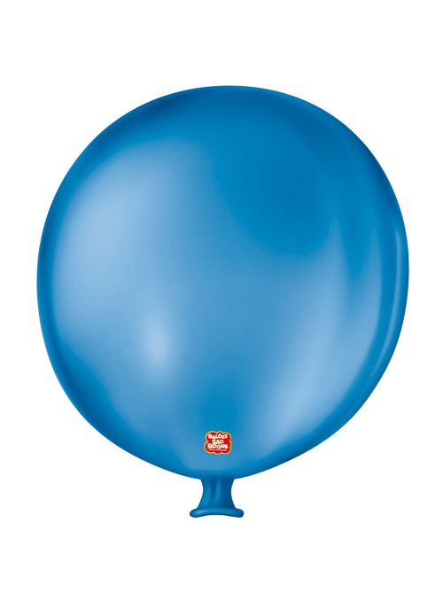 Balão de Látex Bexigão Super Gigante Azul Cobalto 35 Polegadas 89cm São Roque