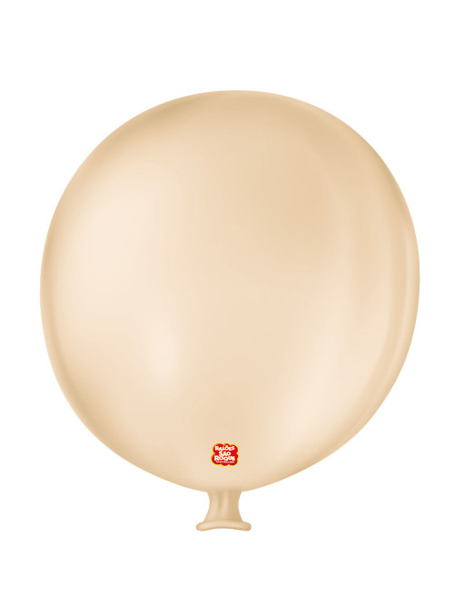 Balão de Látex Bexigão Super Gigante Bege 35 Polegadas 89cm São Roque