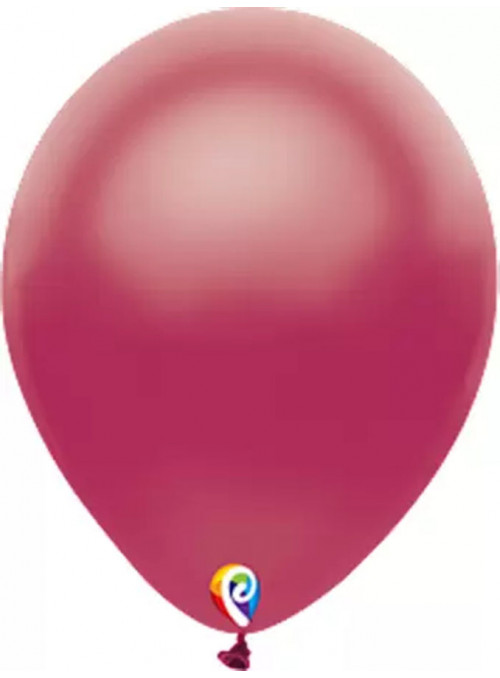 Balões de Látex Vinho Cintilante 12 Polegadas 30cm Sensacional Qualatex 15 Unid