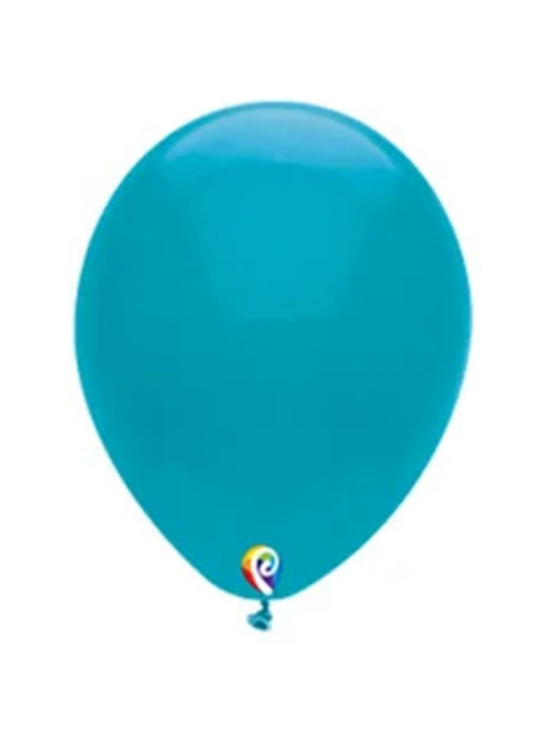 Balões de Látex Turquesa 12 Polegadas 30cm Sensacional Qualatex 15 Unidades