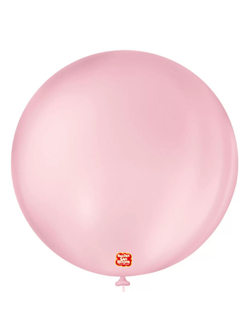 Balão de Látex Rosa Baby 5 Polegadas 13cm São Roque 50 Unidades