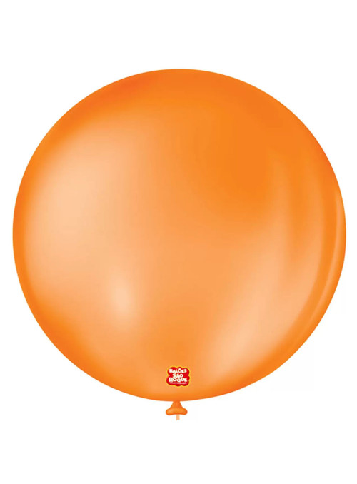 Balão de Látex Laranja Mandarim 5 Polegadas 13cm São Roque 50 Unidades