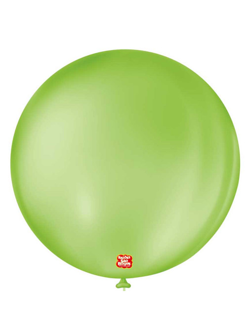 Balão de Látex Verde Lima 5 Polegadas 13cm São Roque 50 Unidades