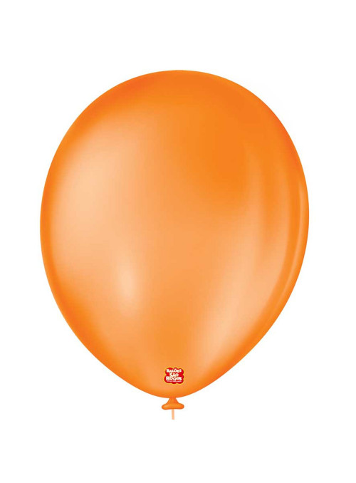 Balão de Látex Laranja Mandarim 11 Polegadas 28cm São Roque 50 Unidades