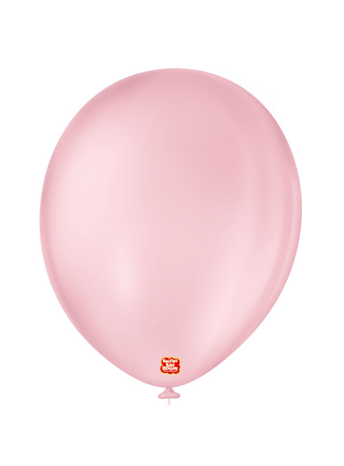 Balão de Látex Rosa Baby 11 Polegadas 28cm São Roque 50 Unidades