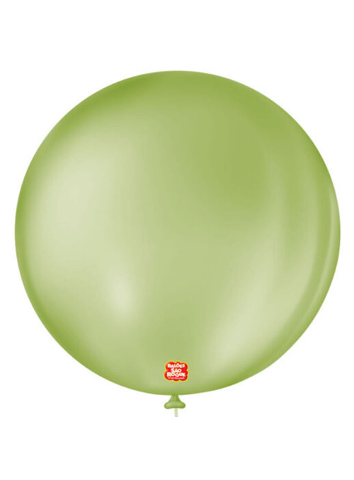 Balão de Látex Verde Eucalipto 5 Polegadas 13cm São Roque 50 Unidades