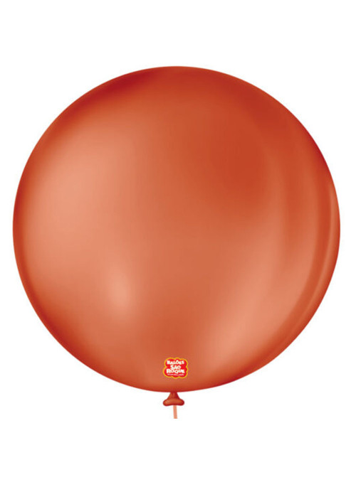 Balão de Látex Terracota 5 Polegadas 13cm São Roque 50 Unidades