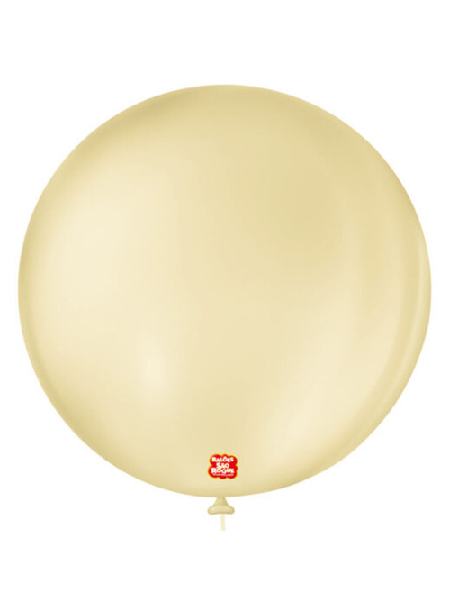 Balão de Látex Bege 5 Polegadas 13cm São Roque 50 Unidades