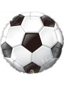 Balão Metalizado Bola de Futebol 46cm Qualatex - 1 Unidade