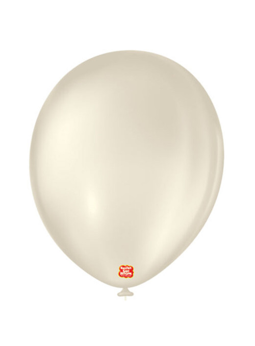 Balão de Látex Areia 11 Polegadas 28cm São Roque 25 Unidades