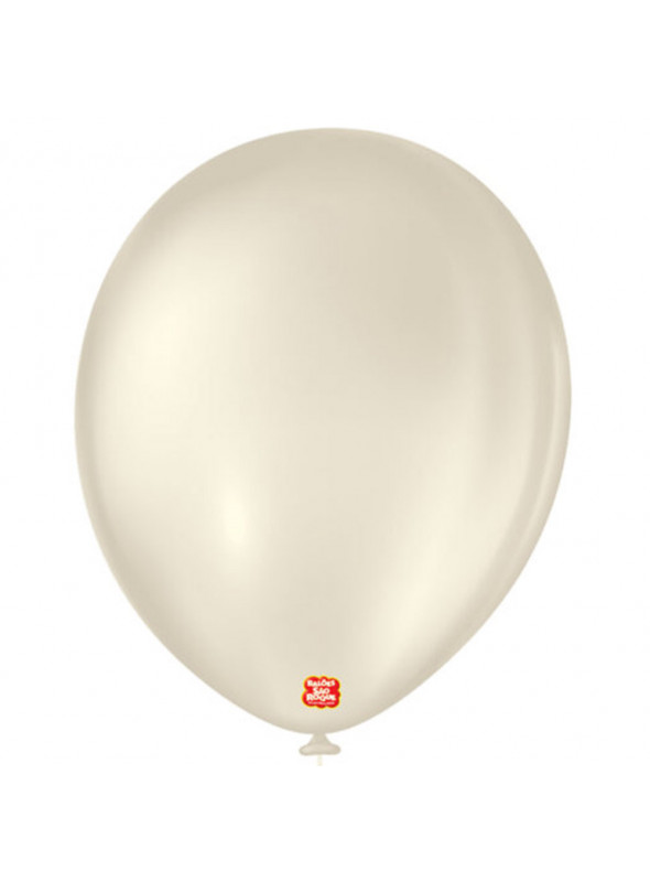 Balão de Látex Areia 11 Polegadas 28cm São Roque 25 Unidades