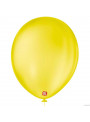 Balão de Látex Amarelo Citrino 11 Polegadas 28cm São Roque 25 Unidades