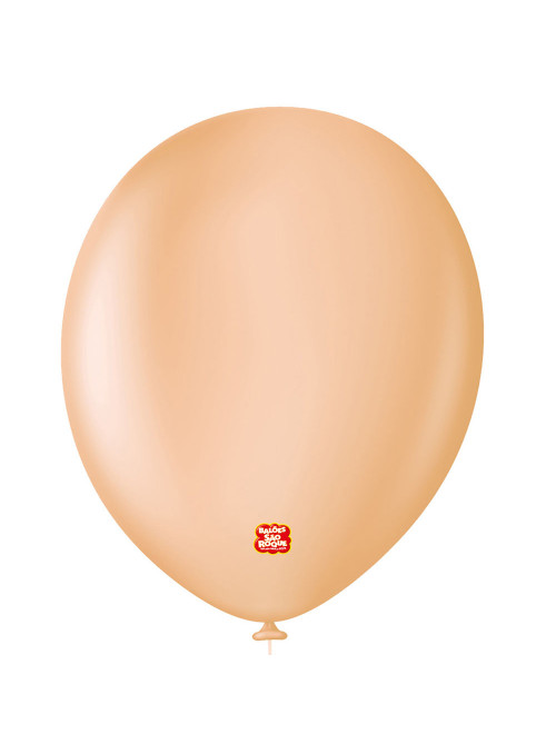 Balão de Látex Bege Nude 16 Polegadas 41cm São Roque 10 Unidades