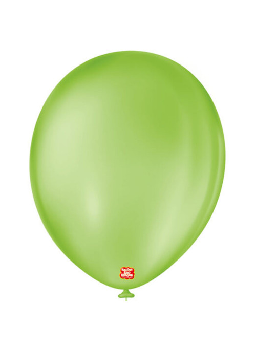 Balão de Látex Verde Lima 11 Polegadas 28cm São Roque 50 Unidades