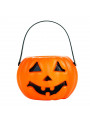 Baldinho Balde Halloween Abóbora Laranja 7cm Silver Festas