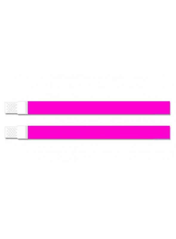 Pulseira para Eventos Rosa Neon 24,5cm Silver Festas 40 Unidades