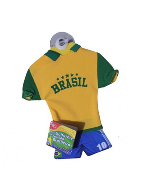 Mini Uniforme Brasil para Pendurar Torcida Brasileira