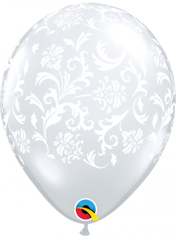 Balões De Látex Transparentes Arabesco – 10 unidades