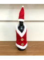 Porta Garrafa Papai Noel Natal 20cmx15cm Decoração de Natal