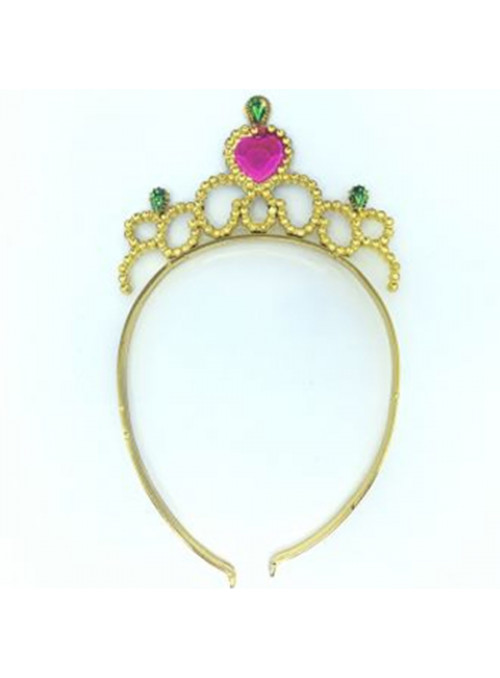 Adereço Tiara Coroa de Princesa Dourada Fantasia Bazar 1 Unidade