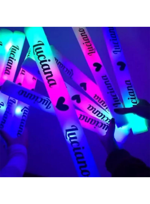 Lembrancinha Bastão de Led Personalizado 47cm Personalize como Desejar 1 Unidade