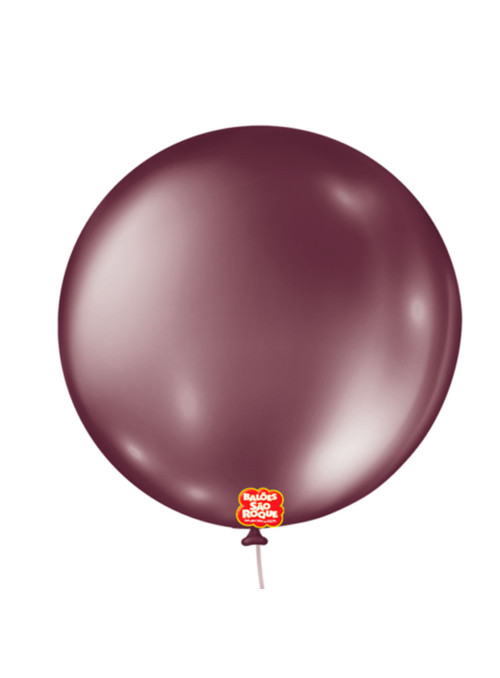 Balão de Látex Marsala Metallic 5 Polegadas 13cm São Roque 25 Unidades