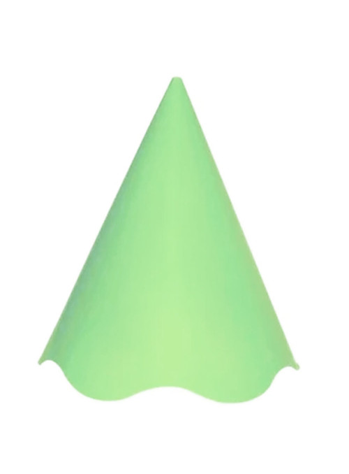 Chapéu de Aniversário Papel Verde Pastel Candy Colors Junco 8 Unidades