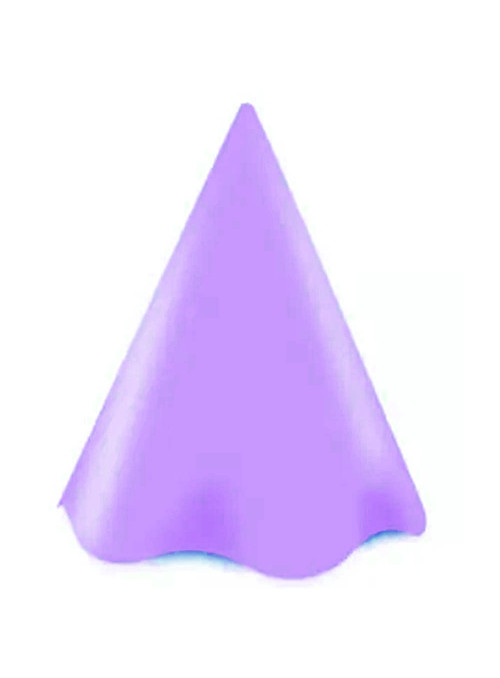 Chapéu de Aniversário Papel Lilás Pastel Candy Colors Junco 8 Unidades