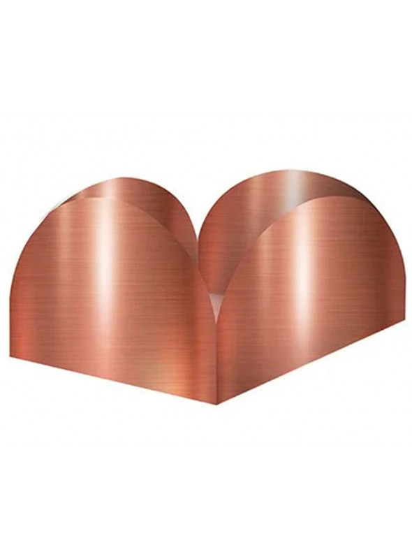 Forminhas para Doces 4 Pétalas Rose Gold Metalic Junco 40 Unidades