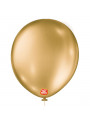 Balão de Látex Dourado Metallic 16 Polegadas 40cm São Roque 10 Unidades