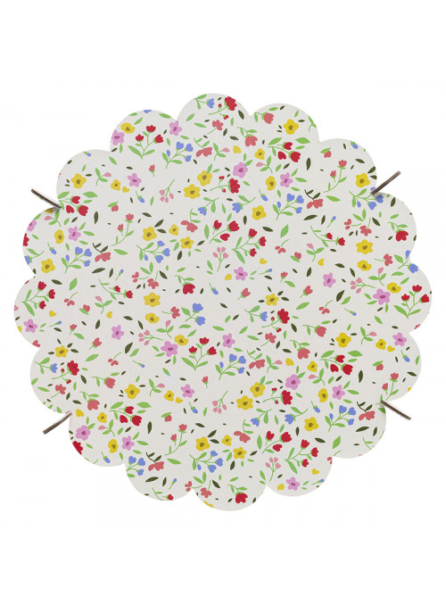 Boleira Desmontável Reutilizável Daisy Floral Vintage 24cm Mesa Festa