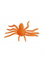 Enfeite Decorativo Mini Aranha Halloween Laranja Silver Festas 12 Unidades