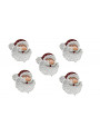 Aplique Decorativo Papai Noel Natal 8cm Piffer 5 Unidades