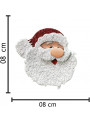 Aplique Decorativo Papai Noel Natal 8cm Piffer 5 Unidades