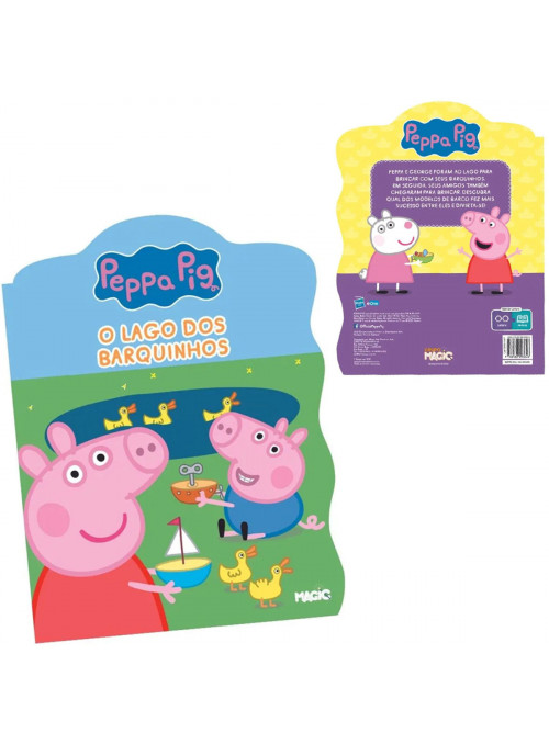 Lembrancinha Livro Infantil Peppa Pig O Lago dos Barquinhos Grupo Magic