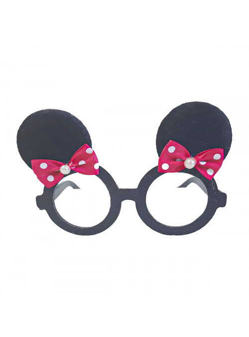 Óculos Divertido Minnie Vermelha Festa Carnaval Kit Festa