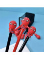 Lembrancinha Caneta Fofa Criativa Homem Aranha Ponta Fina 0,5mm Tinta Preta