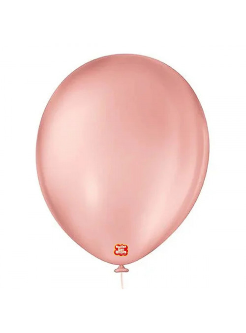 Balão de Látex Rose 11 Polegadas 28cm São Roque 50 Unidades