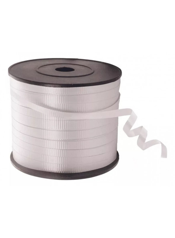 Fitilho de Plástico para Balões Branco 5mmx200m